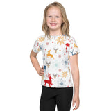 Girls Christmas Scene Crew Neck T-shirt