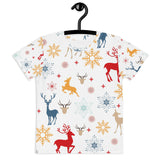 Girls Christmas Scene Crew Neck T-shirt - KIDROVIA SHOP