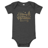 Baby Merry Christmas short sleeve one piece - KIDROVIA SHOP