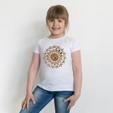 Girl's Golden Short Sleeve T-Shirt - KIDROVIA SHOP