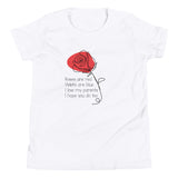 Girls Roses Are Red T-Shirt - KIDROVIA SHOP