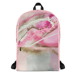 Girls Pink Patterned Backpack