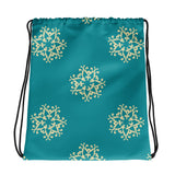 Girls Pretty Flower Drawstring bag