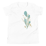 Blue Leaf Youth Short Sleeve T-Shirt - KIDROVIA SHOP