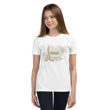 Girl's Paris With Love Short Sleeve T-Shirt - KIDROVIA SHOP