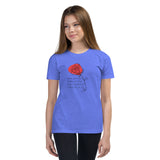 Girls Roses Are Red T-Shirt - KIDROVIA SHOP