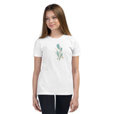 Blue Leaf Youth Short Sleeve T-Shirt - KIDROVIA SHOP