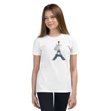 Girl's I Love Paris Youth Short Sleeve T-Shirt - KIDROVIA SHOP